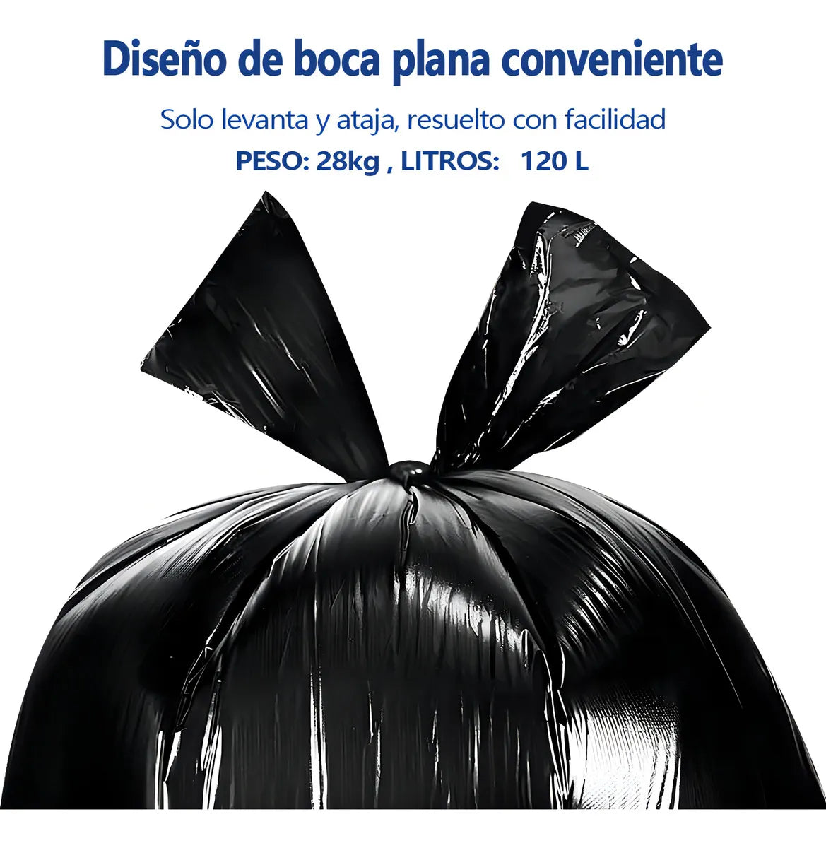 Bolsa de Basura Extra Grande 90x130 cm | 10 Unidades para Mudanzas