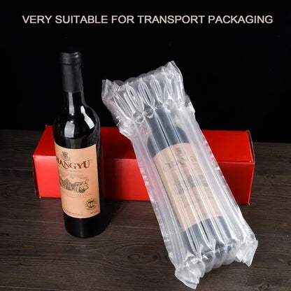 Pack de 20 Bolsas Inflables para Botellas | Protección Antigolpes con Columna de Aire Reutilizable