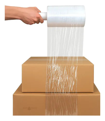 Film Stretch Manual 10 cm x 220 m | Embalaje y Protección para Objetos Pequeños